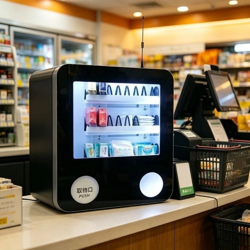 Mini Wall‑Mounted QR Code Payment Vending Dispenser Small Automatic Self‑service Vending Machine for Hotel Guest Room