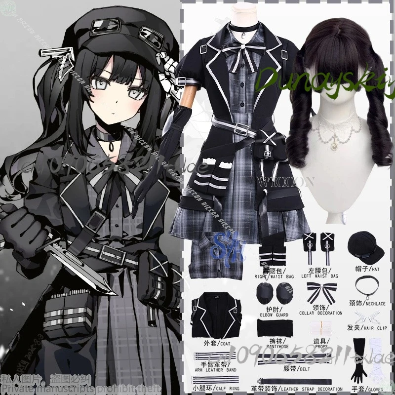 

Shop1104205745 Магазин Galgame Mahou Shoujo No Majo Saiban Косплей Kurobe Nanoka Black Lolita Jirai Kei Cool Hat Хэллоуин