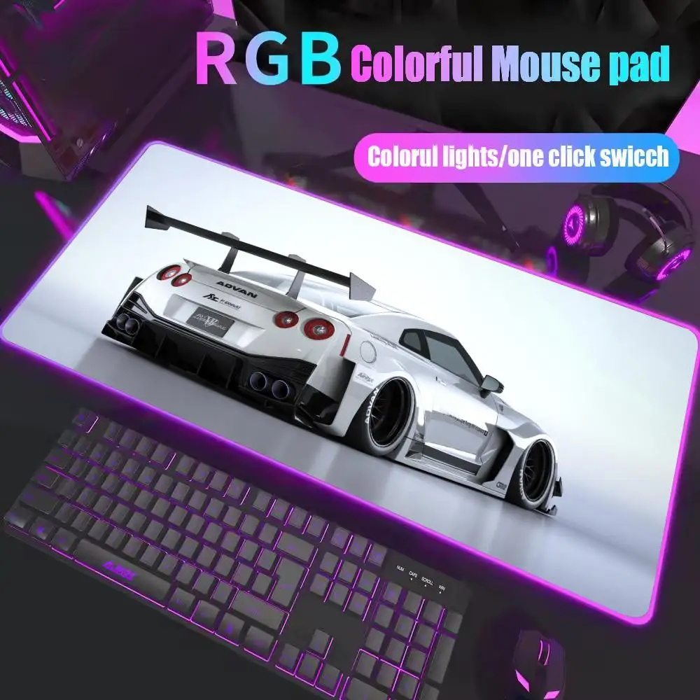 

Автомобильный супер крутой RGB коврик для мыши, компьютерный настольный коврик, игровой коврик для мыши, аксессуары для геймеров, шкаф для клавиатуры со светодиодной подсветкой, коврик для мыши, настольный коврик