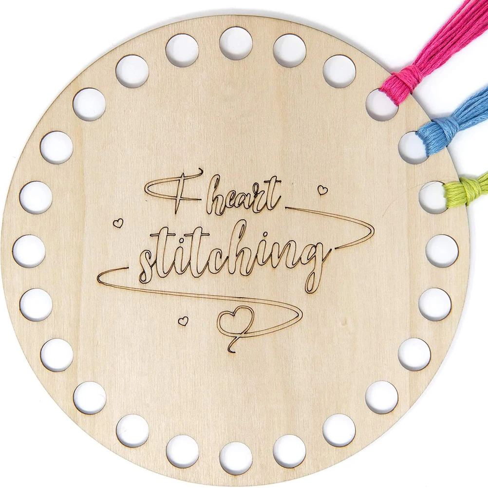 

2 Pcs Embroidery Floss ganizer Cross Stitch Thread Holder Wooden Tool Storage Plate Craftsmanship Durable Reusable