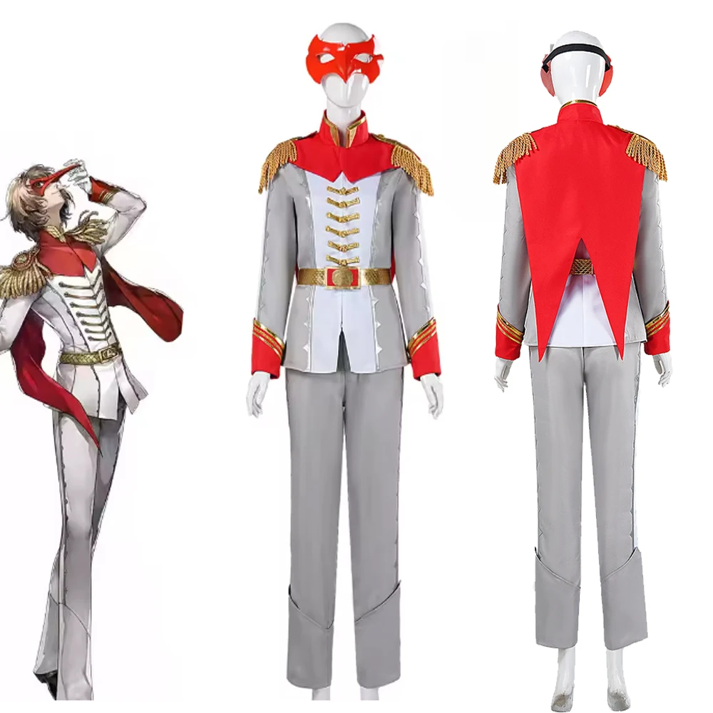 

Anime Akechi Goro Cosplay Costume Persona 5 Akethi Gorou Costume Set Halloween Festival Party Comic Disguise Performance Wear