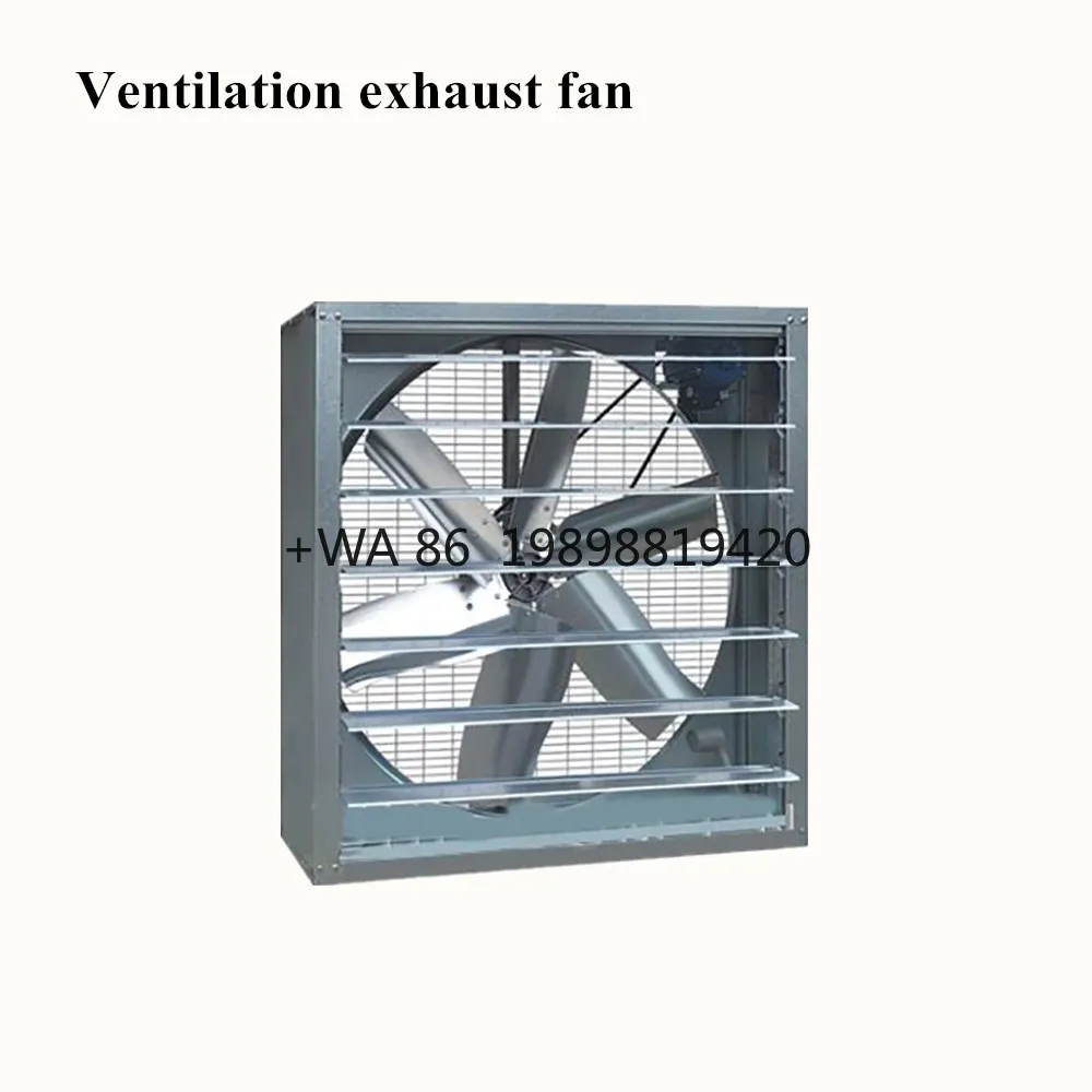 

Exhaust Fan 380V 50Hz Wall Mounted Steel Blades for Saudi Arabia Industrial Roof AC Powered 48 Inch Outdoor Shutter Poultry