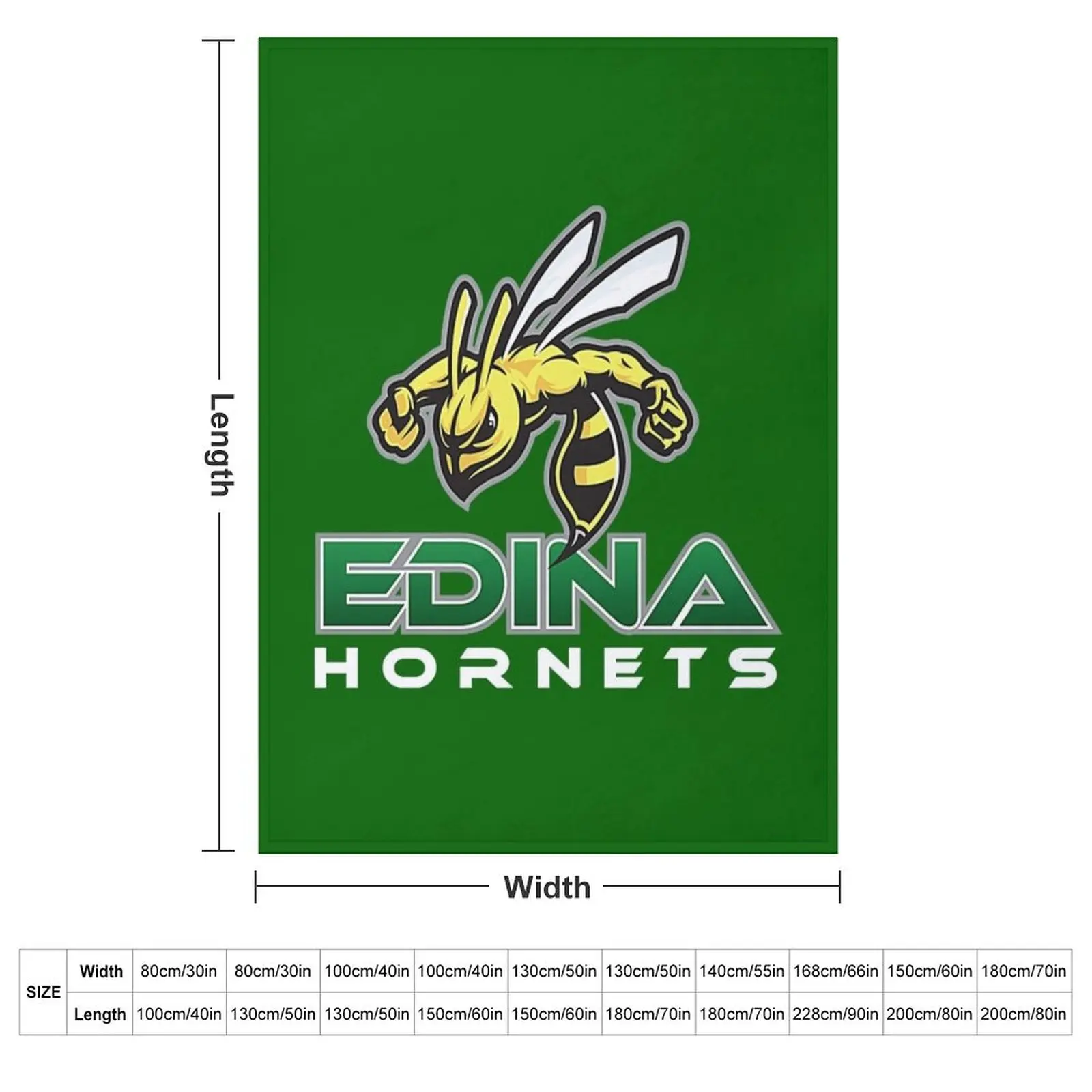 Edina Hornets Throw Blanket Baby for sofa For Decorative Sofa Retros Blankets