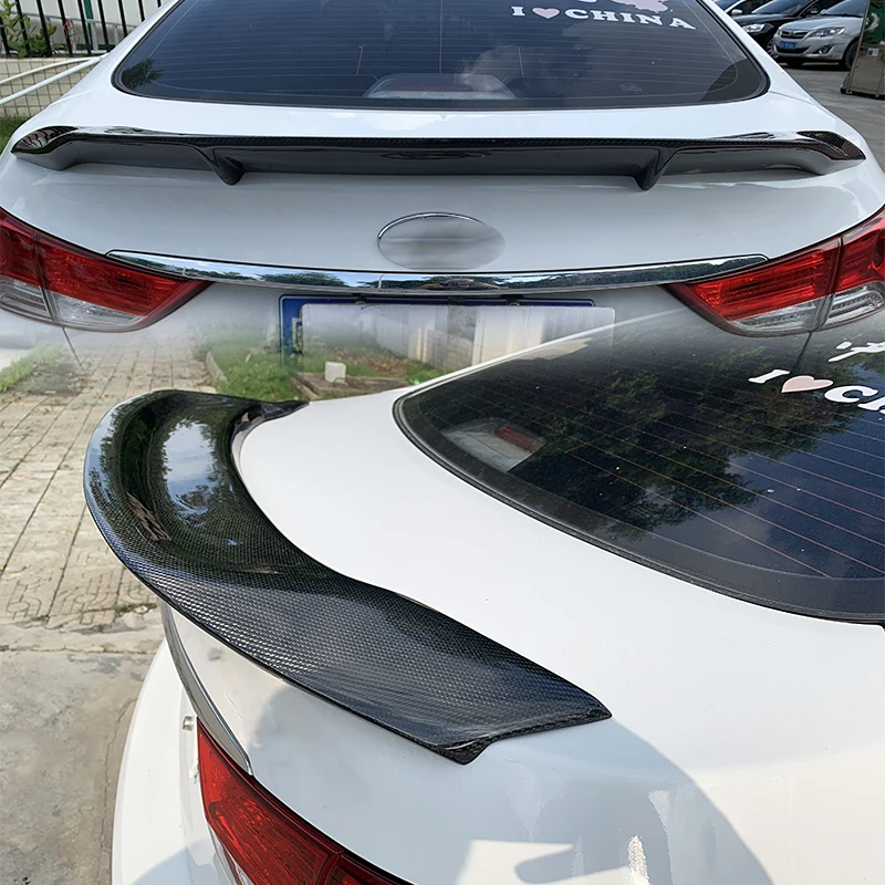 

For 2012 - 2016 Hyundai Elantra R Style ABS Plastic Sedan Spoiler wing rear tailgate car exterior components tail spoiler