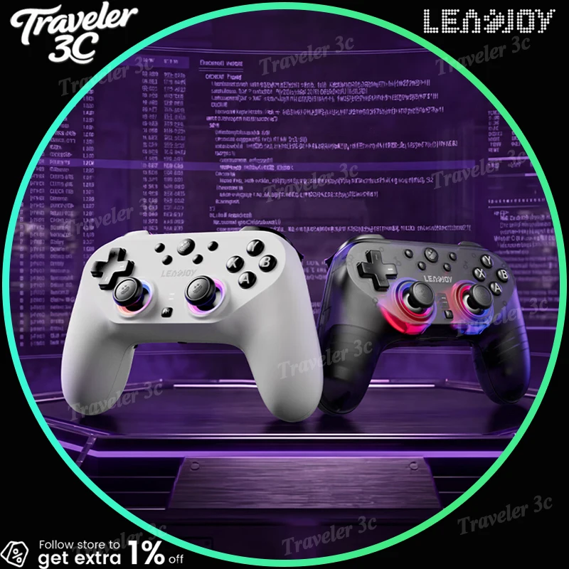 

Leadjoy Lightsaber Plus Wireless Game Controller Plus Rgb Light Symmetric Elite Ai Curve For Pc Mobile Steam Switch Fps Apex