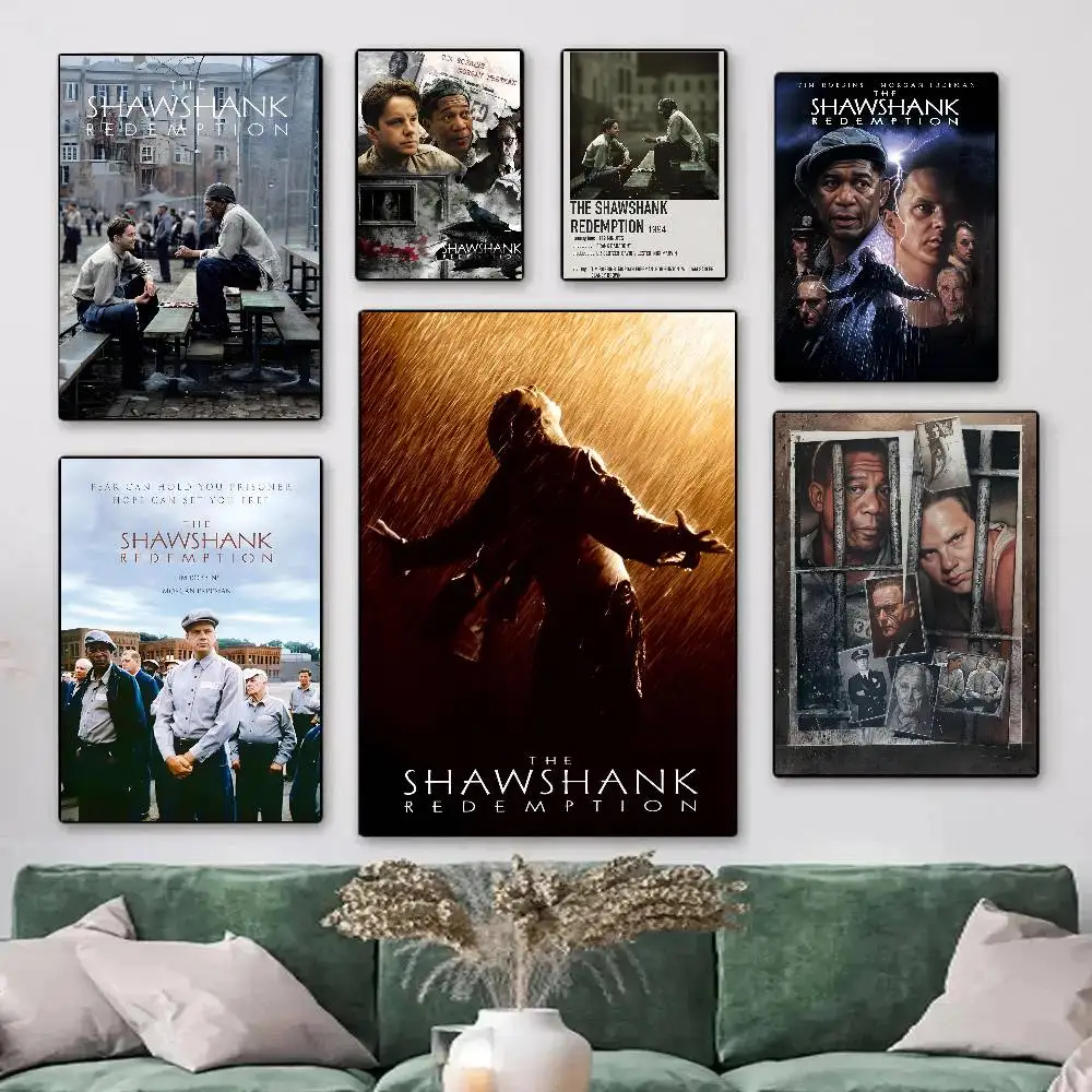Affiches du film classique des années 90 The S-Shawshank Redemption, impression HD, décoration murale Vintage pour la maison, la salle d'étude