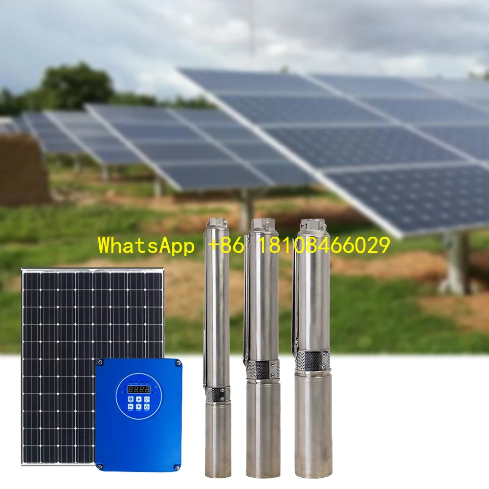 농업용 고압 태양광 수중 펌프 키트, 수중 시추공 심정용 태양광 수중 펌프