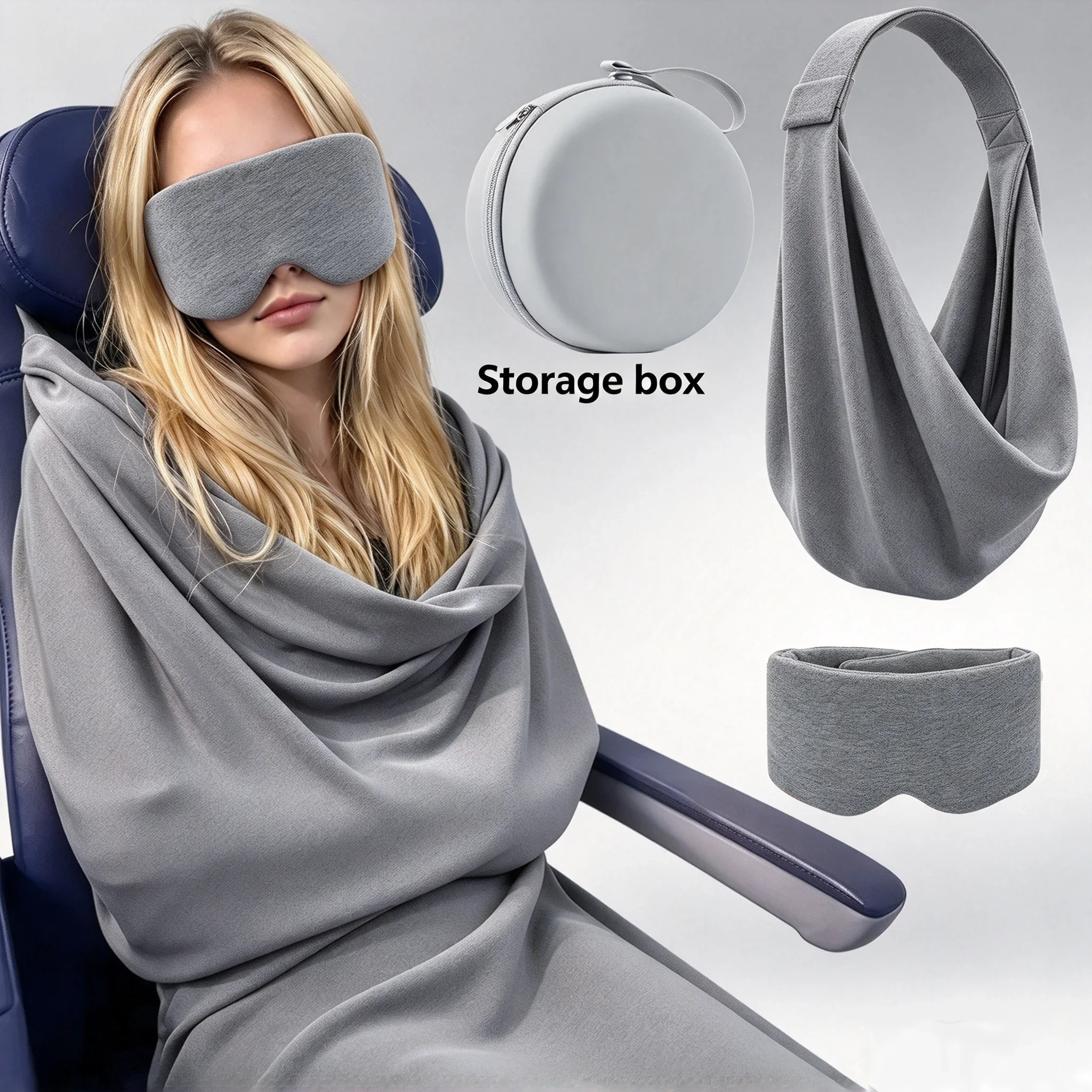 Travel Accessories Long Flight - 3'ü 1 Arada Uçak Uyku Destek