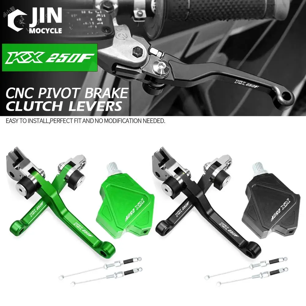 

For KAWASAKI KX250F 2005-2012 2011 2010 Motorcross Accessories CNC Stunt Clutch Lever Easy Pull Cable System Brake Clutch Levers