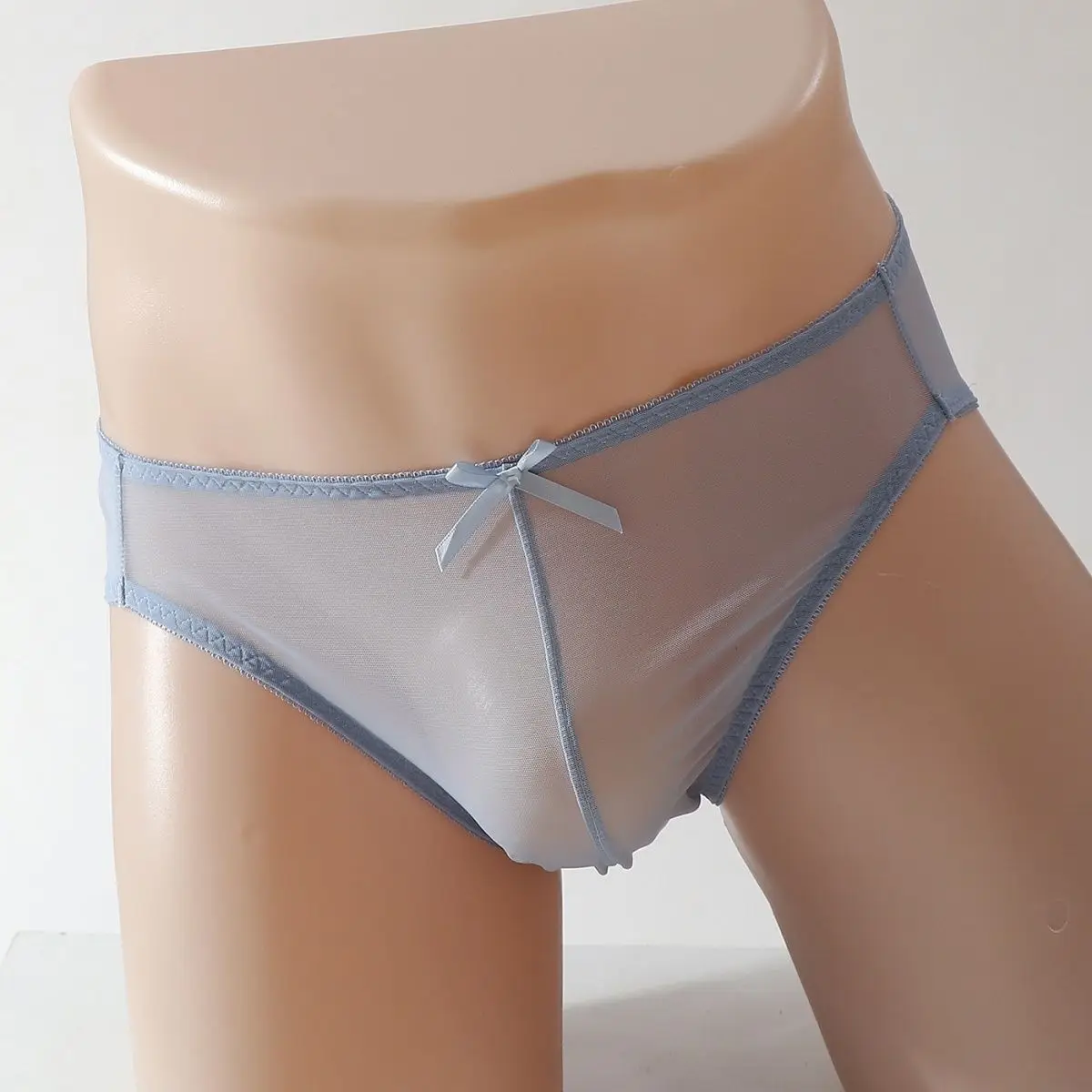 Man's Net Mesh Breathing BF Briefs Live Show Dj Club Bar Costumes FKK Party Pink Sheer Private