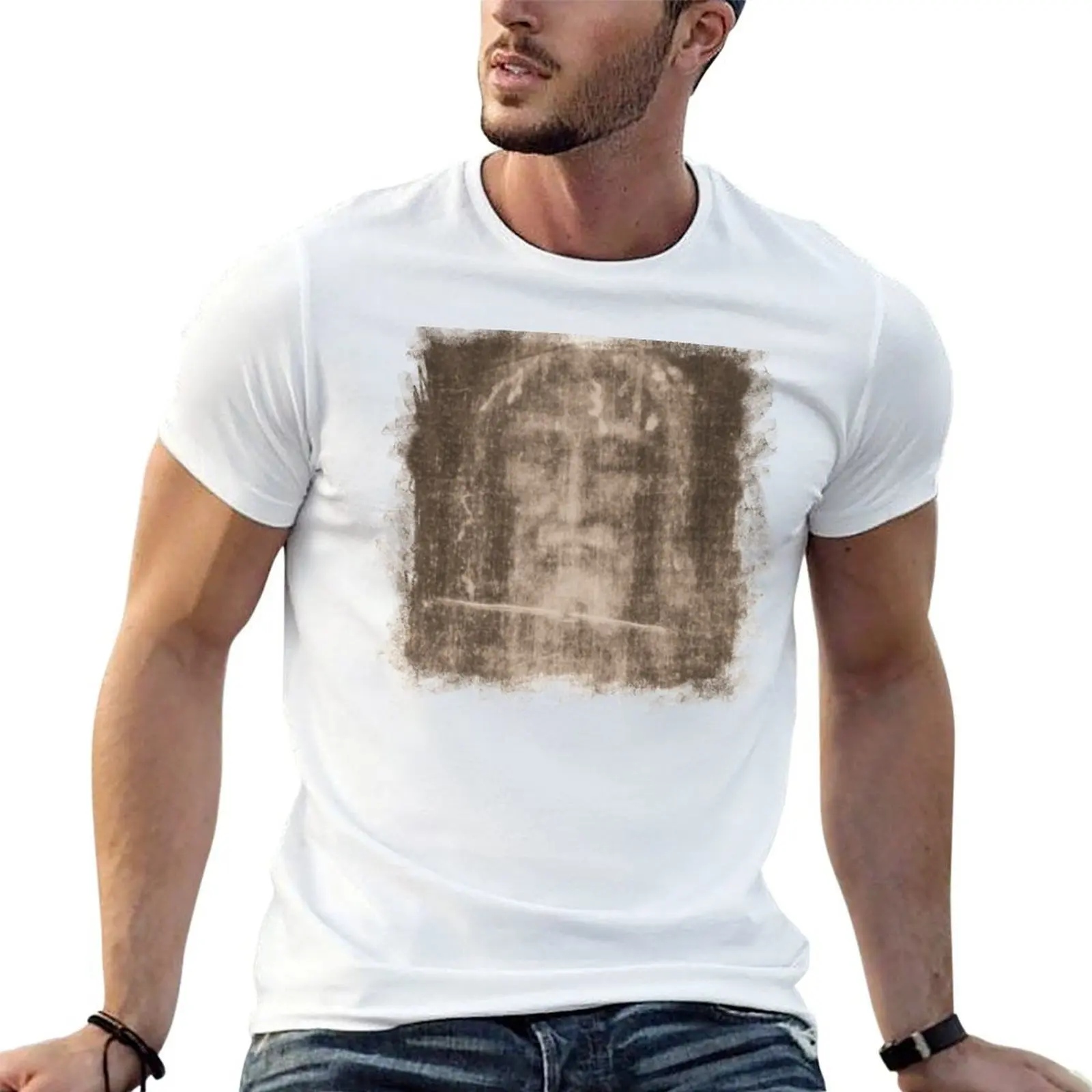 

The Shroud of Turin Jesus Holy Face Veronicas Veil Mandylion Edessa 101 T-Shirt t shirts cotton 100% T-Shirt