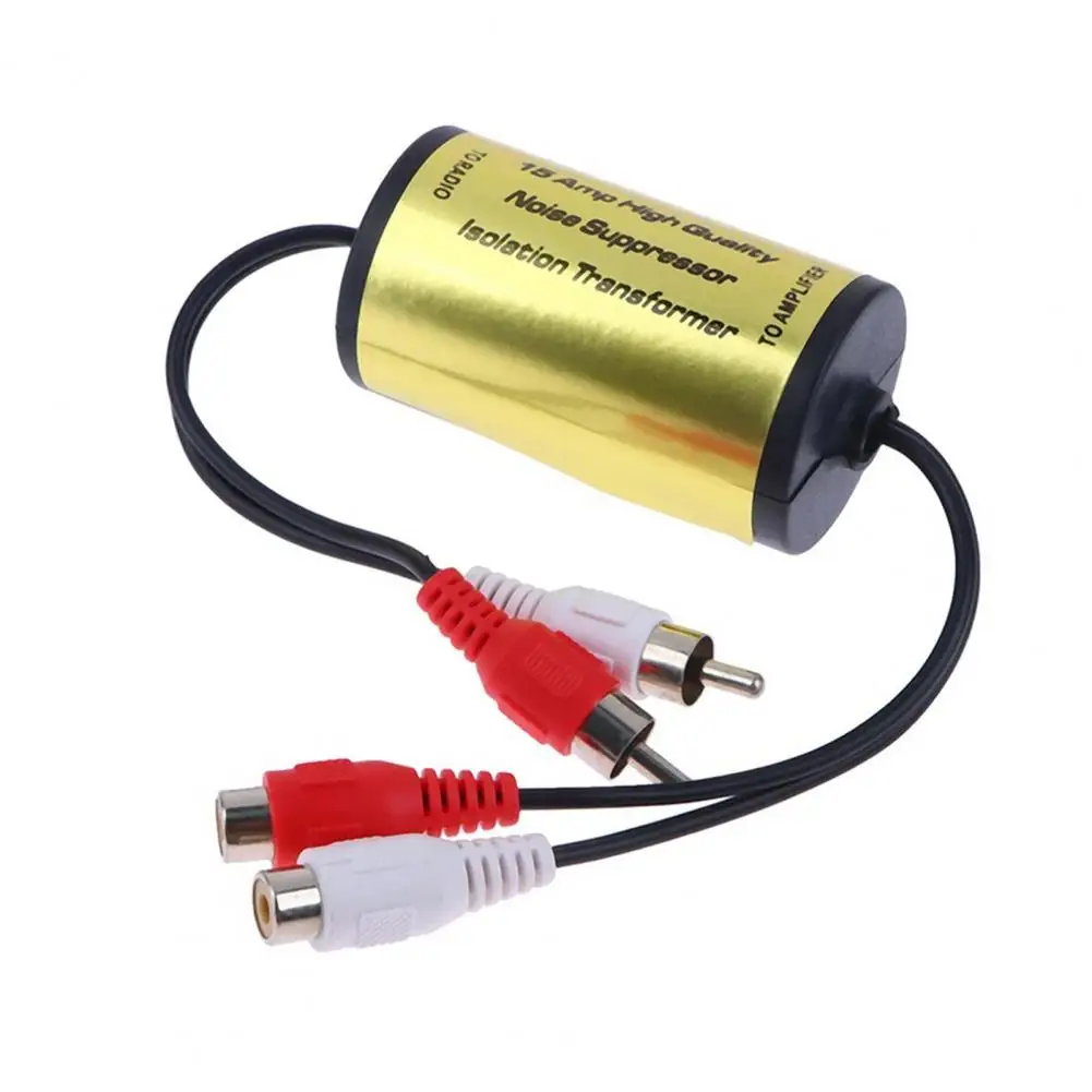 Noise Suppressor for Car Stereo Car Audio Noise Filter Ground Loop Isolator Engine Whine Eliminator Static for Stereo for Car