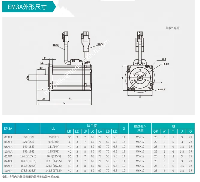 Serwomotor ESTUN EM3A-04AFA221