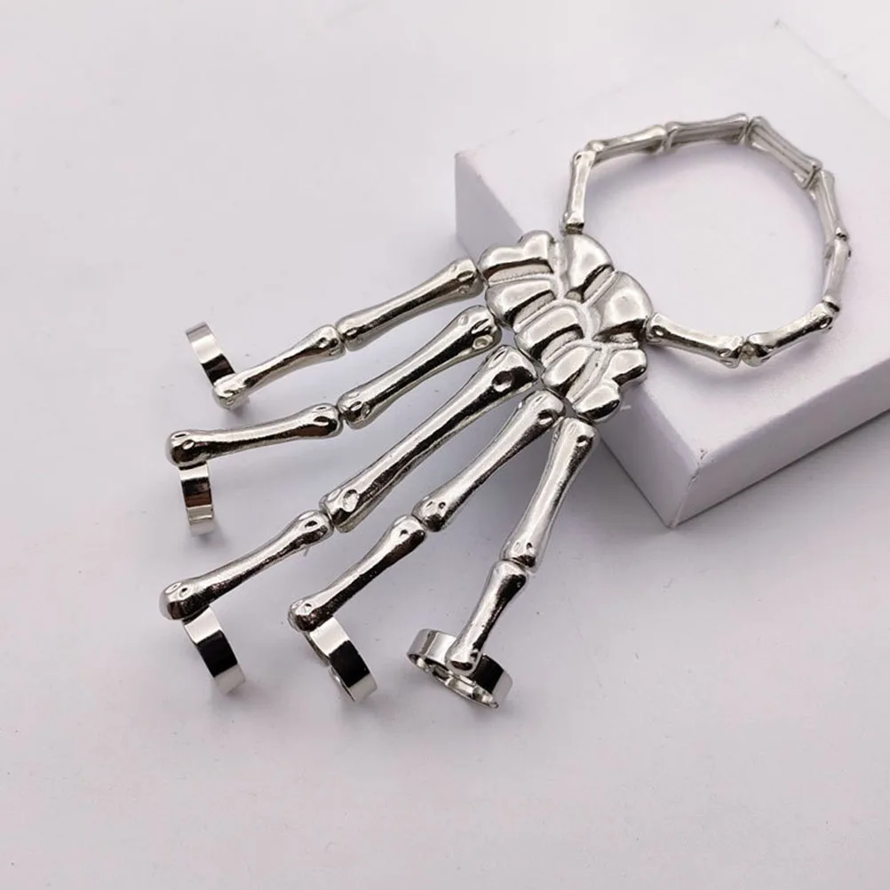 

2 Pcs Skull Bracelet Gothic Jewelry Hand Bracelets for Men Accessories Clothing Accessory