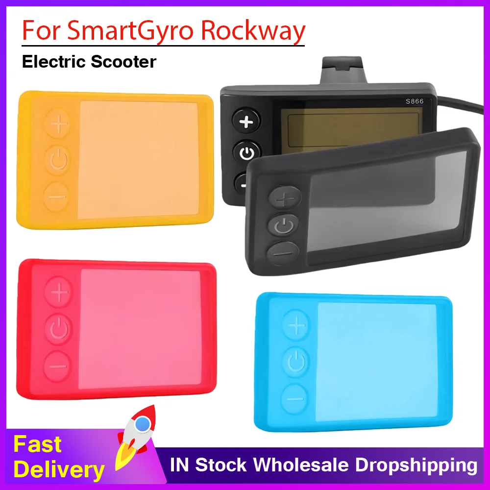 For S886 Ebike Dashboard Silicone Waterproof Cover For SmartGyro Rockway/for Speedway Electric Scooter Panel Protection Cover