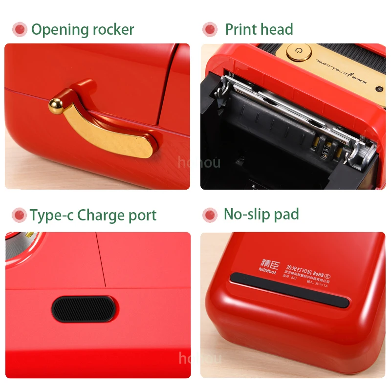 Niimbot B21 Portable Multifunctional Label Printer Wireless Bluetooth Label Maker With Self-adhesive Label for Business Barcode