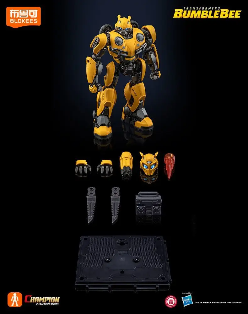Original Blokees Champion Class Movie 6 Transformers Bumblebee Movie Optimus Prime Bumblebee Zusammengebautes Actionfiguren-Modell-Set – Detail 10