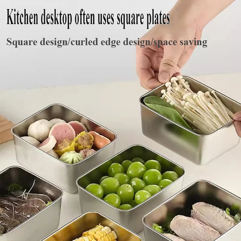 5pc Stainless Steel Food Storage Containers Set - Airtight BPA-Free Lunch Boxes for Meal Prep, Camping & Office, Dishwasher Safe