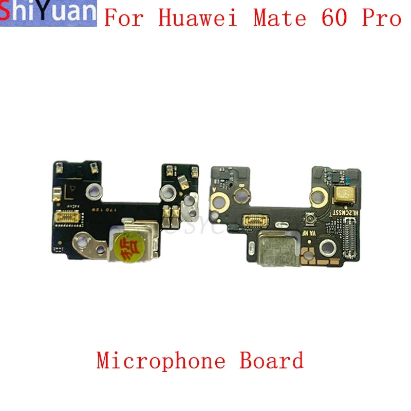 Microphone Module Board Flex Cable For Huawei Mate 60 Pro Fingerprint Antenna Base Replacement Repair Parts