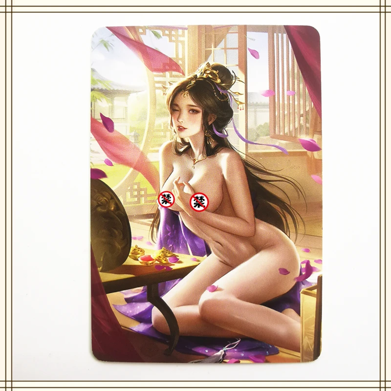 1Pcs/set Homemade Anime Cards Girl Character Series ACG Sexy Nude Cards Kawaii Toys Gifts Games Comics Collection Cards