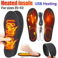 USB Heated Shoe Insoles Electric Foot Warming Pad Feet Warmer Sock Pad Mat Winter Outdoor Sports Heating Insole Winter Warm