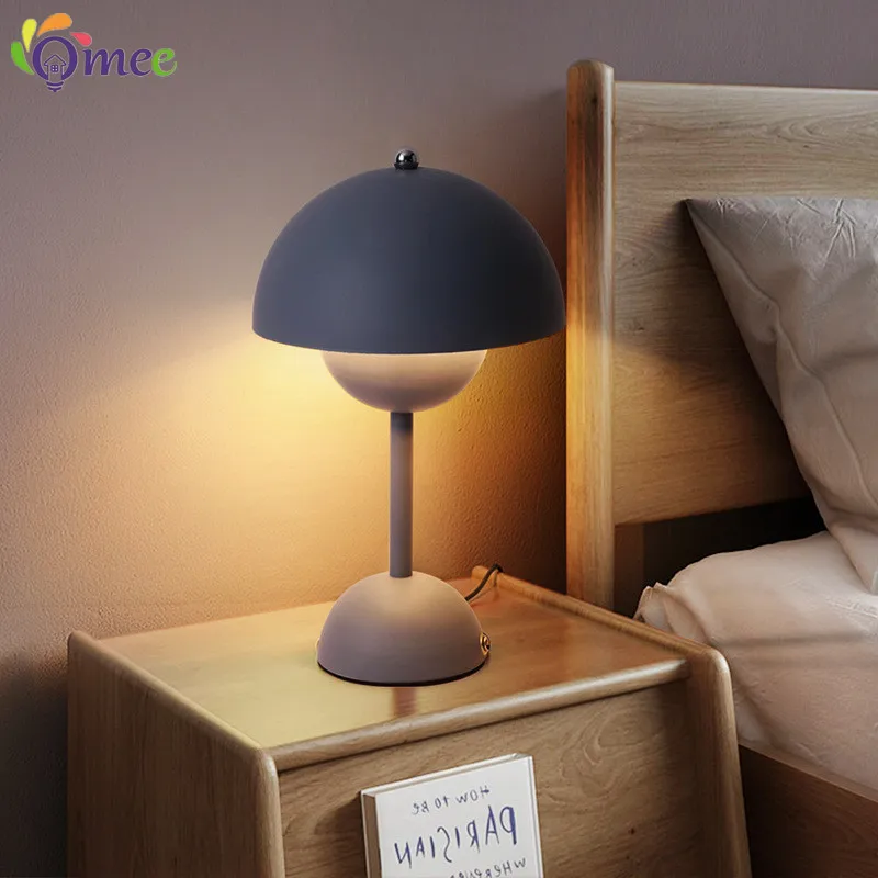 OMEE Blumen Knospe Tisch Lampe Nordic Luminaria Nacht Schreibtisch Lampen Blütenblatt Nachtlicht Wohnzimmer Tisch Dekoration Beleuchtung Lampara