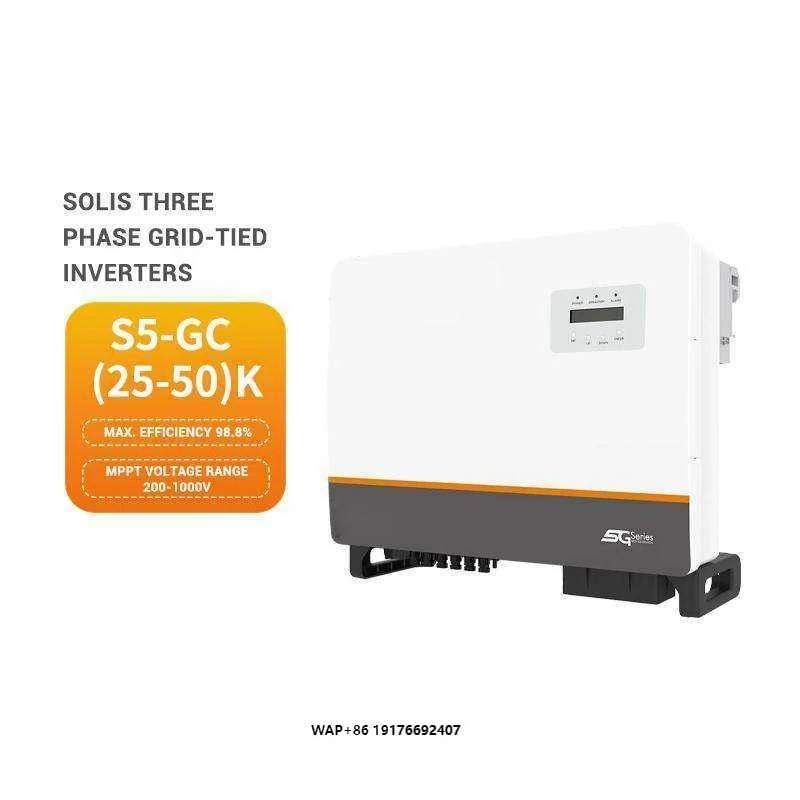 Solis S5-GC(25-50)K High Output Three-Phase On-Grid Hybrid Photovoltaic Solar Inverter for Solar Systems AC Out