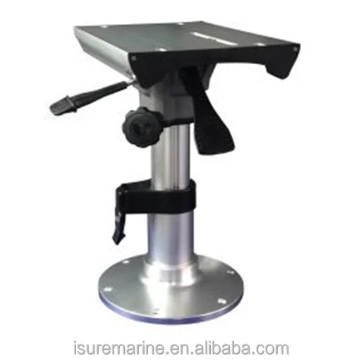 

STLF MANUAL ADJUSTABLE PEDESTAL WITH SWIVEL and SLIDER HEIGHT FROM 14"- 18" ANODIZED 9" BASE and POST