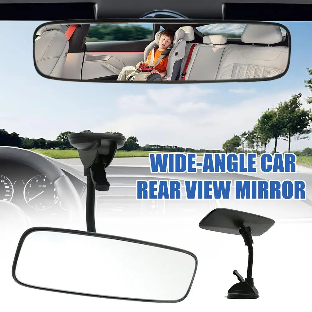 

Широкоугольное автомобильное зеркало заднего вида, шланг на присоске, внутреннее зеркало заднего вида 360° ° Вращающееся универсальное автомобильное заднее зеркало