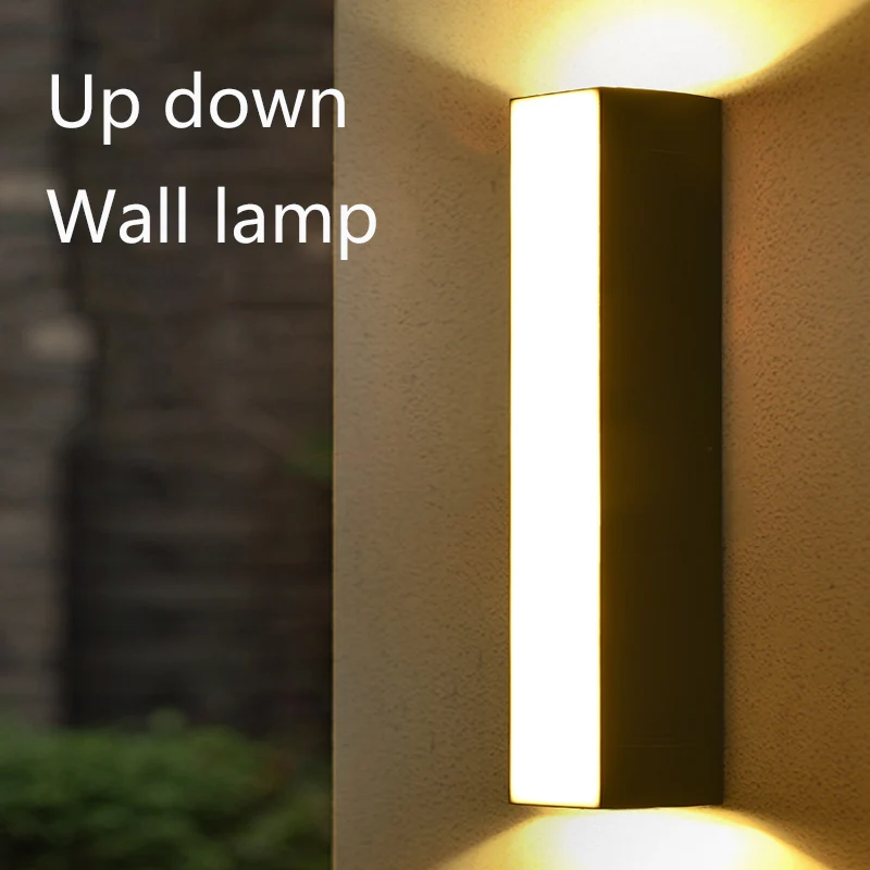 

Modern LED Wall Light Waterproof Outdoor Up/Down Wall Lamp Exterior Lights Warm White Wall Lamp Waterproof Decorative Wall Light