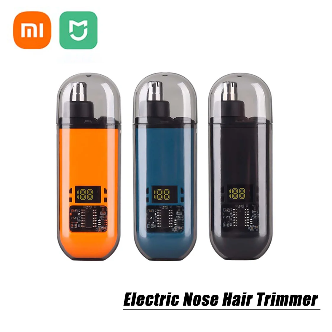 Xiaomi Tragbarer elektrischer Nasenhaarschneider, Mini-Taschen-Nasenohren-Haar-Augenbrauenschneider für Männer, wiederaufladbarer schmerzloser Haarschneider ﻿