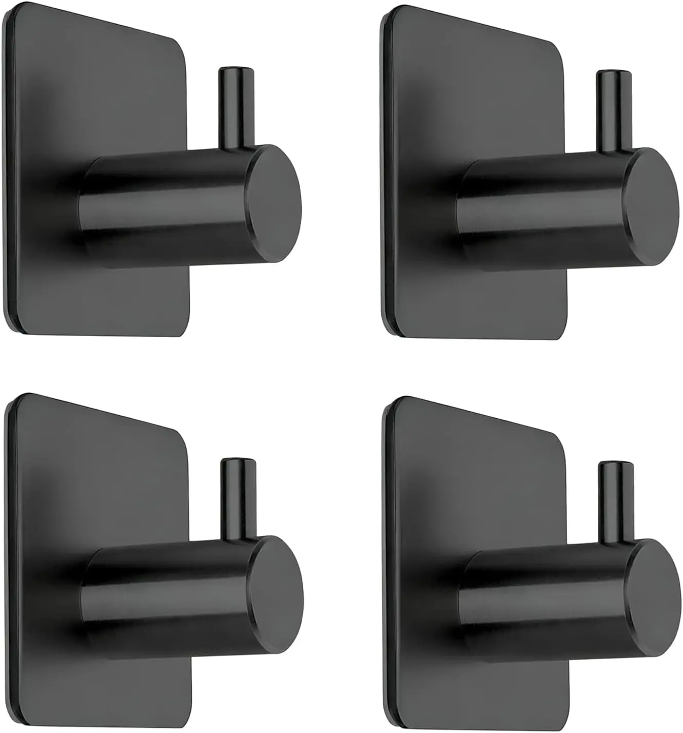 

Adhesive Towel Hooks Heavy Duty Stick on Wall Hooks for Bathroom Kitchen Door - 4 Pack