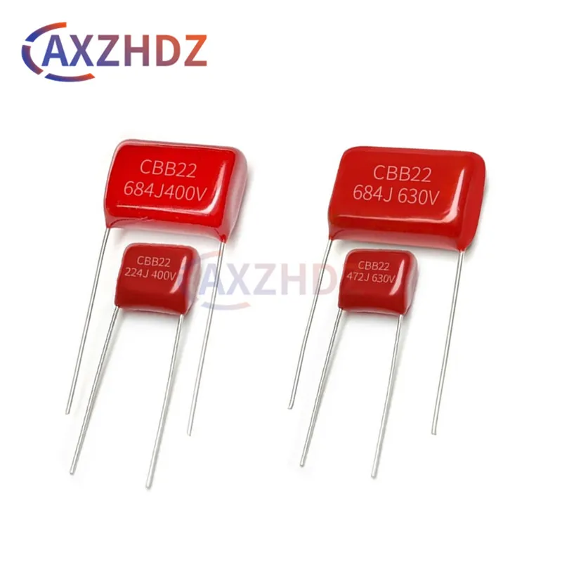 

10PCS 400V 630V 1nF-10uF 0.1uF 22nF 33nF 47nF 100nF 2.2uF 102J 223J 104J 474J 105J 225J 475J CBB22 Polypropylene Film Capacitor