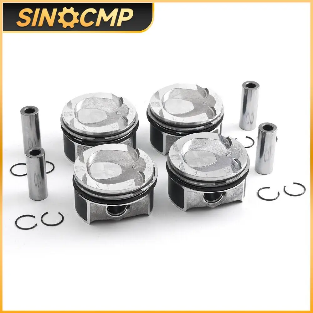 

4Pcs Pistons Rings Set Φ82mm STD For Mercedes-Benz W204 W212 C200 C250 E250 CGI 1.8T 2710305017 2710300324