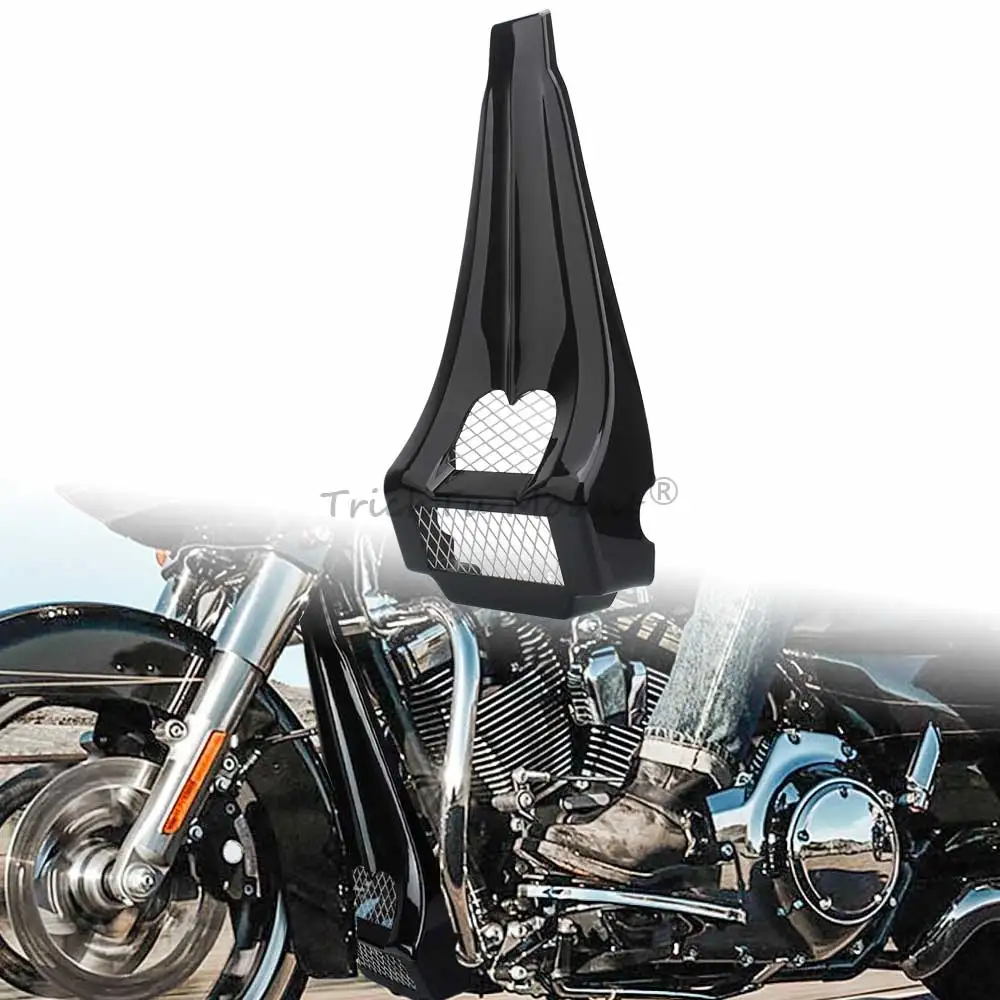 

Motorcycle Front Chin Spoiler Radiator For Harley Road King Electra Glide Street Glide Road Glide Flhtk 1997-2013 Gloss Black