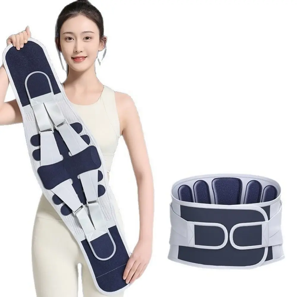 4-الربيع دعم الخصر حزام داعم قابل للتعديل تنفس محبوك حزام ضغط مصحح الوضعية استخدام المكتب