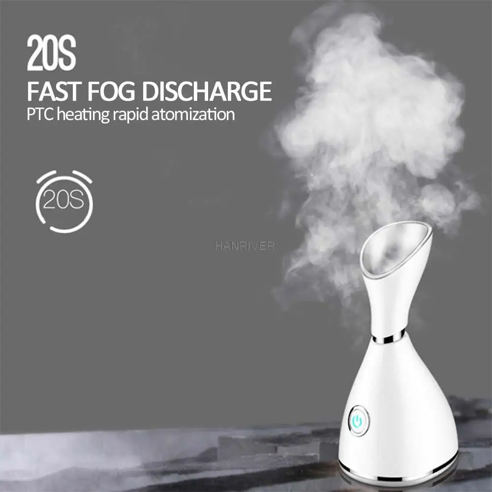 Face Steamer Vapour Ion Facial Steamer Skin Face Care Sprayer Humidifier Moisturizer Beauty Aroma Herbal Steaming Device