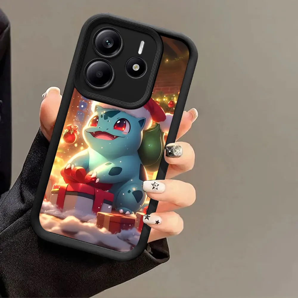 حافظة لهاتف Redmi 15C 14C 13C 12C 15 Gengar Pikachu عيد الميلاد Pokemons غطاء لـ Redmi Note 8 9 10 11 12 13 14 Pro Plus Coque #3