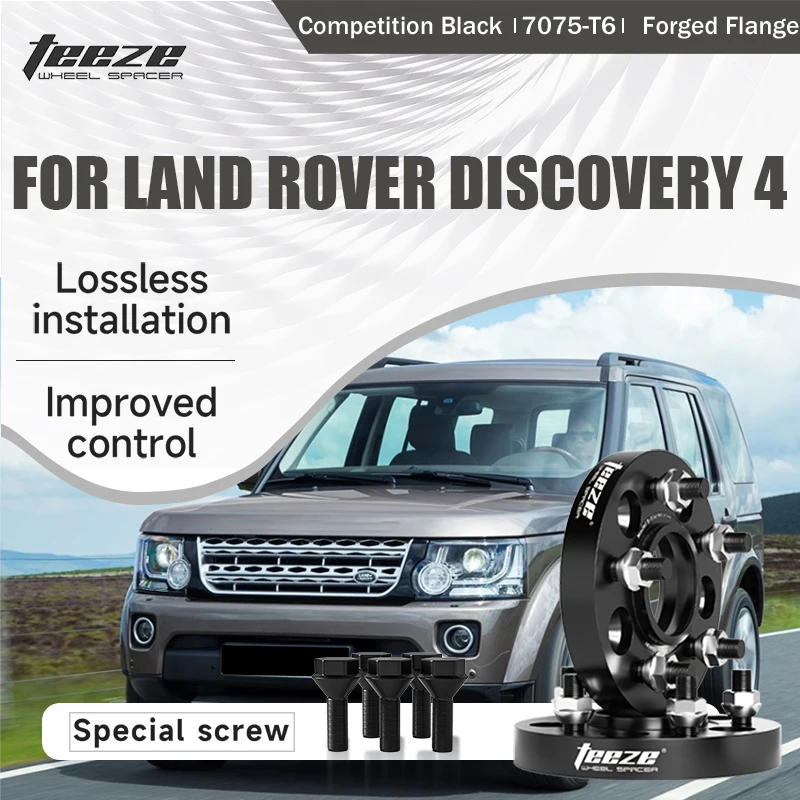 

Teeze 2pcs 5x120 72.6 M14x1.5 Hub Centric Black Forged wheel spacer For 2009-2016 Land Rover Discovery 4 15/20/25/30/35mm