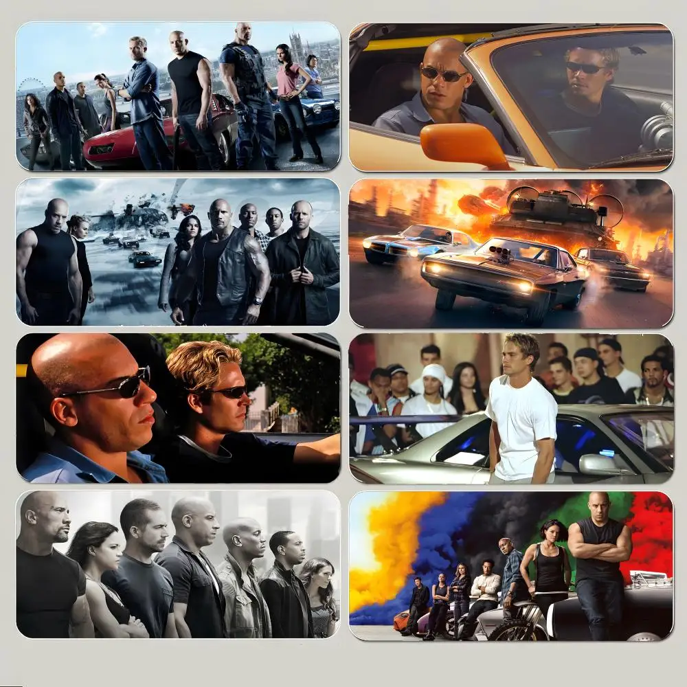 

Cool Action Movie F-Fast & Furious Mouse Pad Large Gaming Mousepad with Thick Stitched Edge Non-Slip Desk Mat