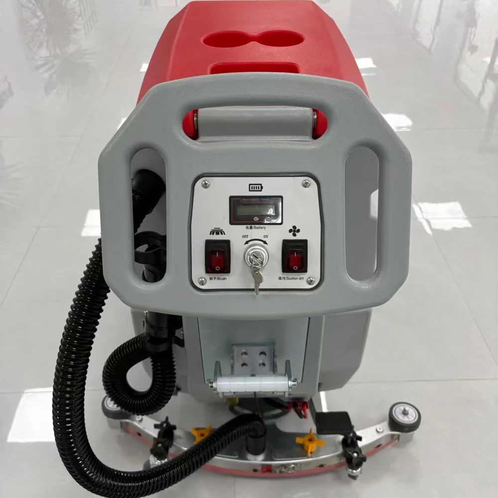 Professional Floor Sweeper Industrial Road Cleaning Washer Machine Hand Pushed Floor Scrubber for Factory Workshop Supermarket