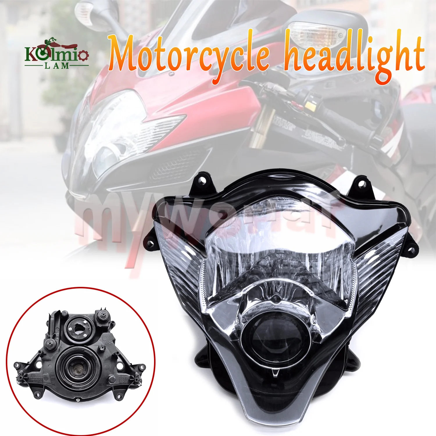 

Motorcycle Headlight Assembly Headlamp Light Fit For Suzuki GSXR600 GSXR750 2006 - 2007 K6 K7