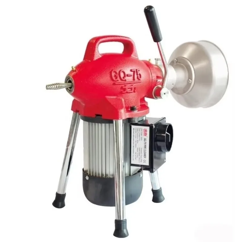 

GQ-75 Портативная электрическая машина для очистки сантехнических труб, машина для выемки труб, стиральная машина для очистки канализации на продажу