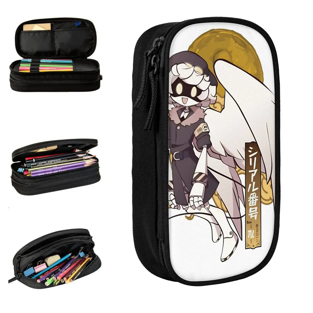 Serial Designation N Murder Drones Pencil Case Pen Bag Student Big Capacity Office Zipper Pencilcases