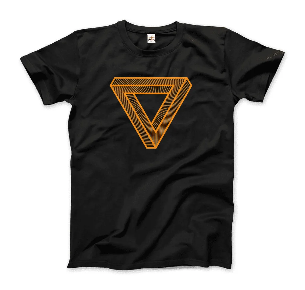 The Penrose Triangle From A Journey Through Time - DARK  Tees Cotton Luxury brand vintage oversized