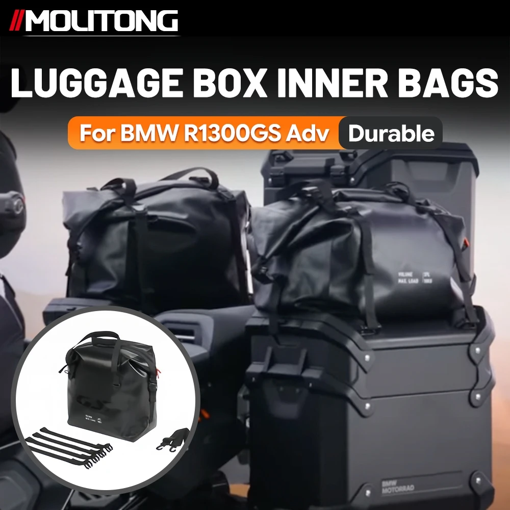 For BMW R1300GS R1300GSA Adventure Motorcycle Waterproof Side Case Inner Luggage Bag Storage Set With Straps