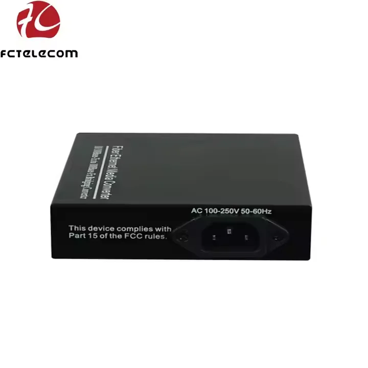 10/100/1000M GE Ethernet Fiber Media Converter vermogen intern 100M Ethernet RJ45 via glasvezel 850/1310/1550 nm SC FC LC SFP