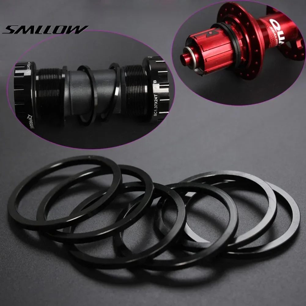 2 Pcs Bike Bicycle Bottom Bracket Spacer 2.5mm Fits For GXP HollowTech II Aluminum Alloy For Different Bottom Bracket Set-ups