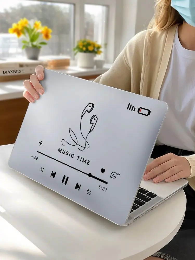 Music Time Laptop Case For Macbook Air 13.6 15 M5 M4 M3 M2 M1 Pro 14.2 16 A2141 Retina 13.3 15.4 Neo 13 A2179 A1989 Coverr