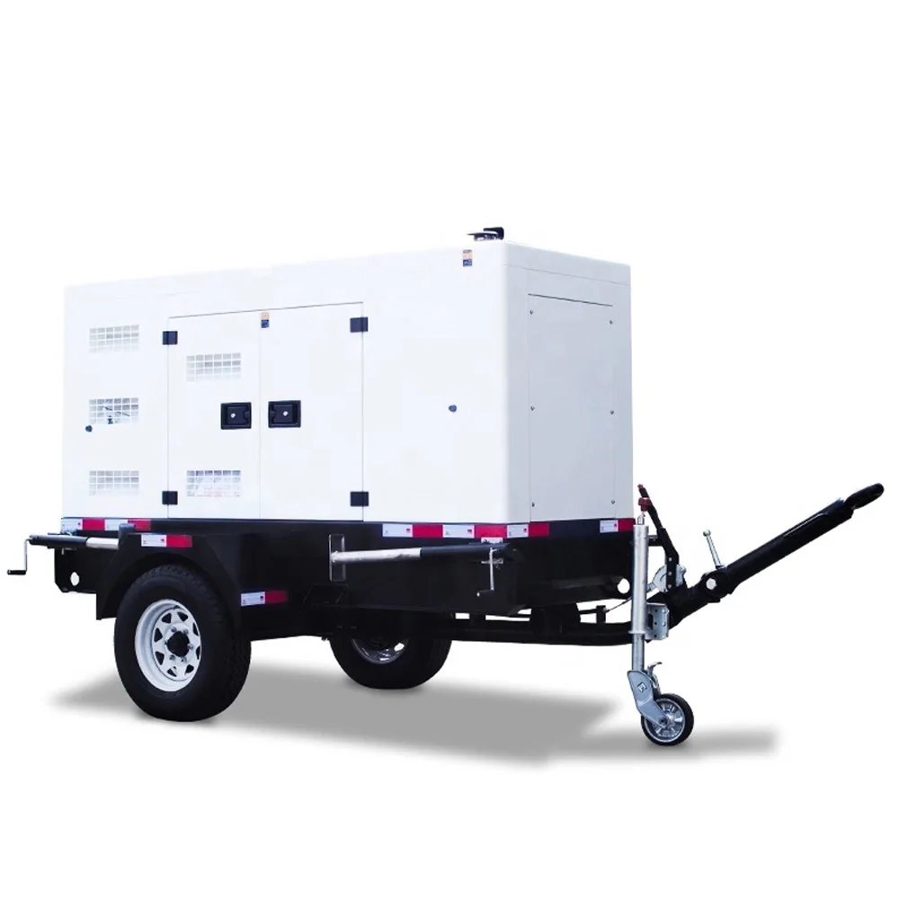 220V Trailer Silent 20Kw 40Kw 50Kw 60Kw 80Kw Diesel Generator